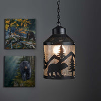 Thumbnail for Black Bear Pendant Hanging Lamp - Park Designs