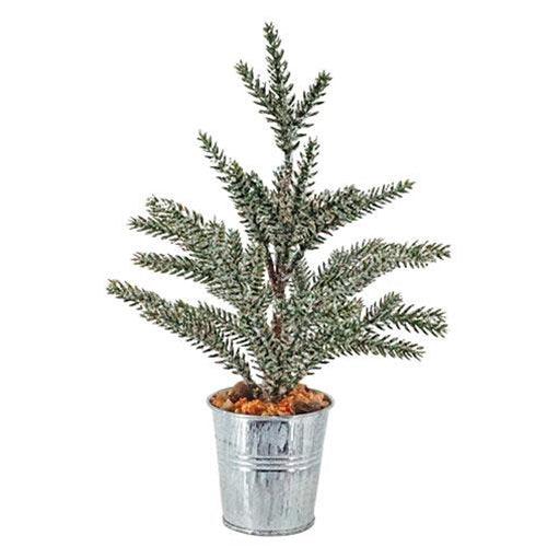 Tree with Whitewash Bucket - The Fox Decor