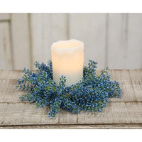 Bursting Astilbe Candle Ring Sky Blue 35 - The Fox Decor