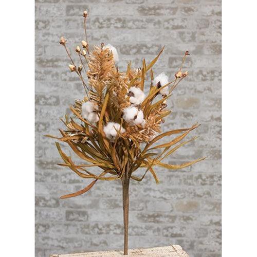 Cotton & Fall Grass Bush 24 - The Fox Decor