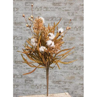 Cotton & Fall Grass Bush 24 - The Fox Decor
