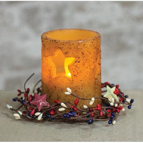 Americana Pip Ring w Stars 35 - The Fox Decor