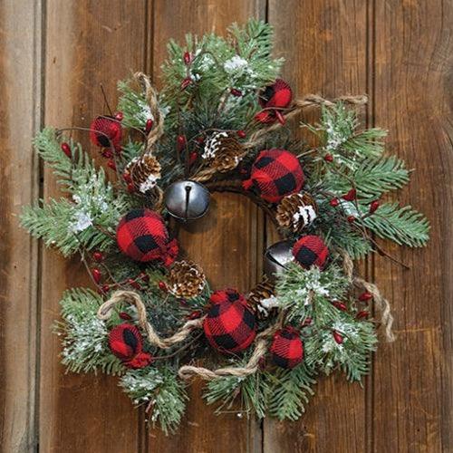 Buffalo Gingham Country Holiday Wreath 12 - The Fox Decor