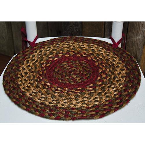 Cinnamon Braided Chair Pad - The Fox Decor