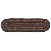 Thumbnail for Slate Braided Oval Stair Tread 8x28 - The Fox Decor