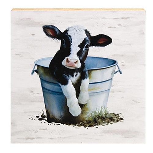 Baby Goat in a Bucket Block - The Fox Decor