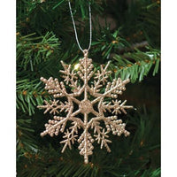 Thumbnail for Silver Glitter Snowflake Ornament 3 - The Fox Decor