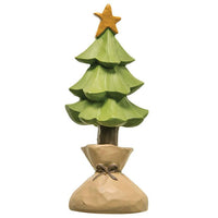 Resin Christmas Tree in Sack - The Fox Decor