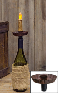 Thumbnail for Rust Wine Bottle Taper Holder