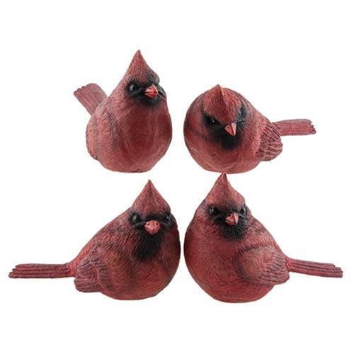 Small Resin Red Cardinal 4 Asstd - The Fox Decor