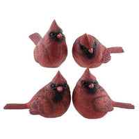 Small Resin Red Cardinal 4 Asstd - The Fox Decor