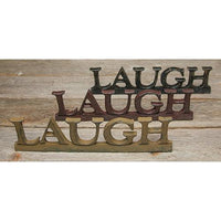 Laugh Resin Sign 3 Asstd - The Fox Decor