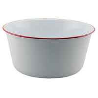 Red Rim Enamel Mixing Bowl - The Fox Decor