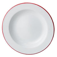 Thumbnail for Red Rim Enamel Salad Plate - The Fox Decor