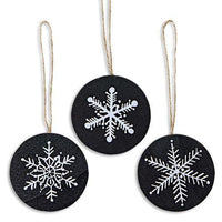 Snowflake Ornament 3 Asstd - The Fox Decor
