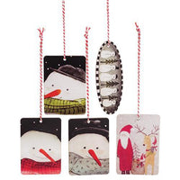 Thumbnail for 5 Set Snowman Head Tags - The Fox Decor