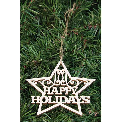 24 Box Happy Holidays Star Orns - The Fox Decor