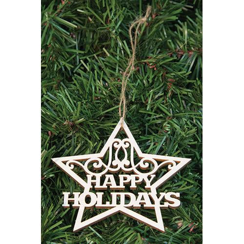 24 Box Happy Holidays Star Orns