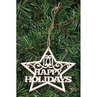 24 Box Happy Holidays Star Orns - The Fox Decor