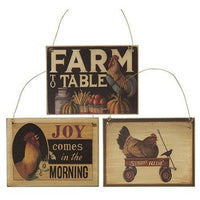 Thumbnail for Farm to Table Ornament 3 Asstd - The Fox Decor