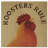 Roosters Rule Block 3 Asstd - The Fox Decor