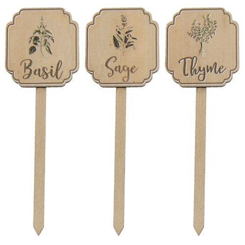 3 Set Herb Plant Stakes - The Fox Decor