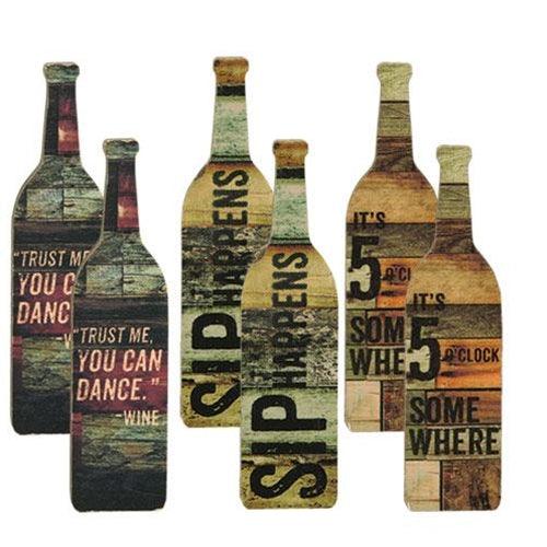 6 Set Sip Happens Magnets - The Fox Decor