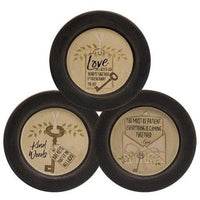 Thumbnail for Love and Kindness Key Plate 3 Asstd - The Fox Decor