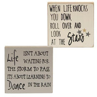 Thumbnail for Farmhouse Colors Look at the Stars Square Block 2 Asstd - The Fox Decor
