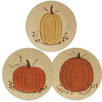 Thumbnail for Classic White Pumpkin Plate 3 asstd - The Fox Decor