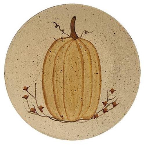 Classic White Pumpkin Plate 3 asstd - The Fox Decor