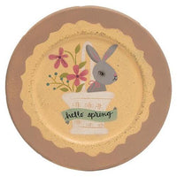 Hello Spring Bunny Plate 2 asstd - The Fox Decor