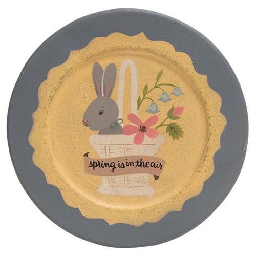 Hello Spring Bunny Plate 2 asstd - The Fox Decor