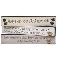 Always Kiss Your Dog Goodnight Mini Stick 3 asstd - The Fox Decor