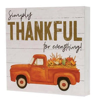 Thumbnail for Simply Thankful Truck Box Sign - The Fox Decor