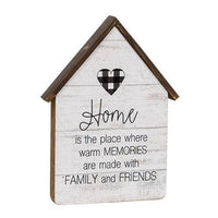 Thumbnail for Home Buffalo Check Heart House 2 Asstd - The Fox Decor