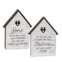 Thumbnail for Home Buffalo Check Heart House 2 Asstd - The Fox Decor