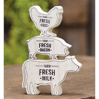 Thumbnail for 3 Set Cow Pig Chicken Stack - The Fox Decor