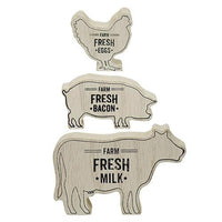 Thumbnail for 3 Set Cow Pig Chicken Stack - The Fox Decor