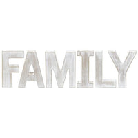 Thumbnail for 6 Set FAMILY Rustic White Letters