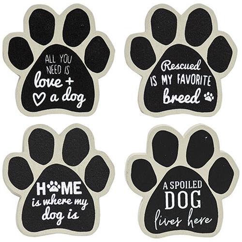 4 Set Dog Paw Magnets - The Fox Decor