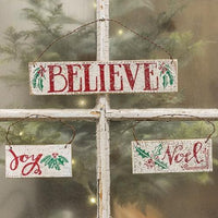3 Set Xmas Words Ornaments - The Fox Decor