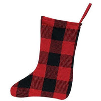 Thumbnail for Red & Black Buffalo Check Stocking - The Fox Decor
