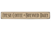 Thumbnail for Fresh Coffee Engraved Block 12 - The Fox Decor