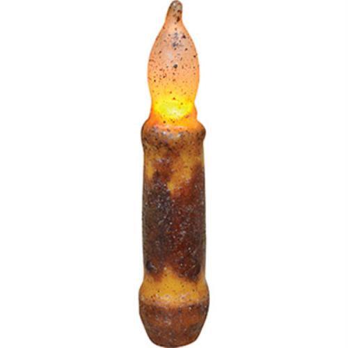 4 Burnt Mustard LED Taper - The Fox Decor
