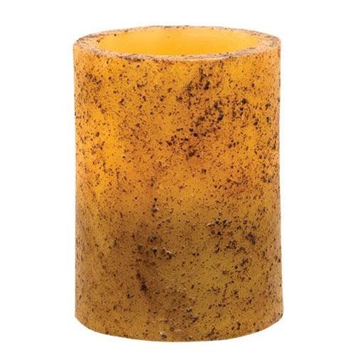 4 Burnt Ivory Timer Pillar - The Fox Decor