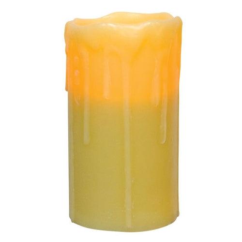 6 Ivory Drip Timer Pillar - The Fox Decor
