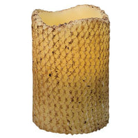 Thumbnail for Burnt Ivory Honeycomb Timer Pillar - The Fox Decor