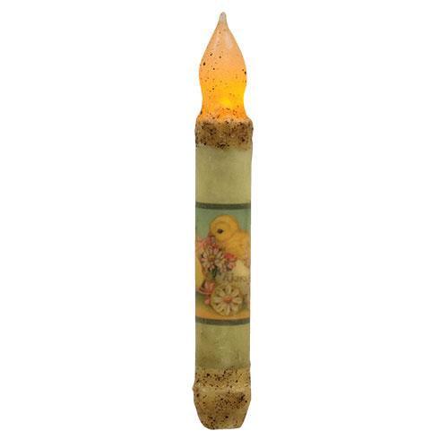 6 Burnt Ivory Joyful Easter Timer Taper - The Fox Decor