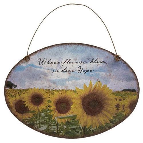 Sunflower Metal Wall Hanger - The Fox Decor